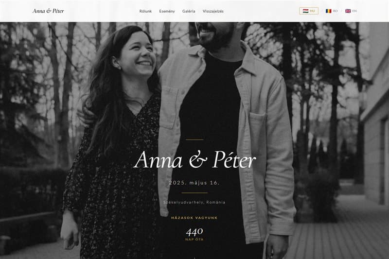Heritage Cream wedding website template preview
